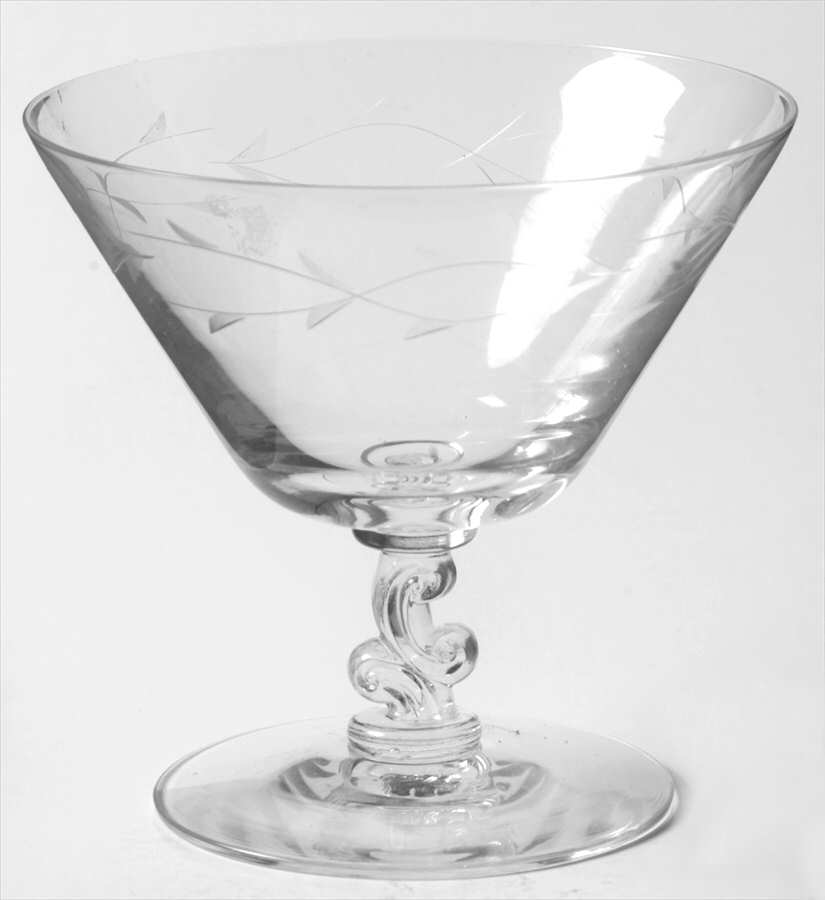 Baroque (Gray Cut) Low Sherbet by Tiffin-Franciscan-1