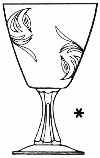 Baroque (Cut) Water Goblet by Tiffin-Franciscan-1