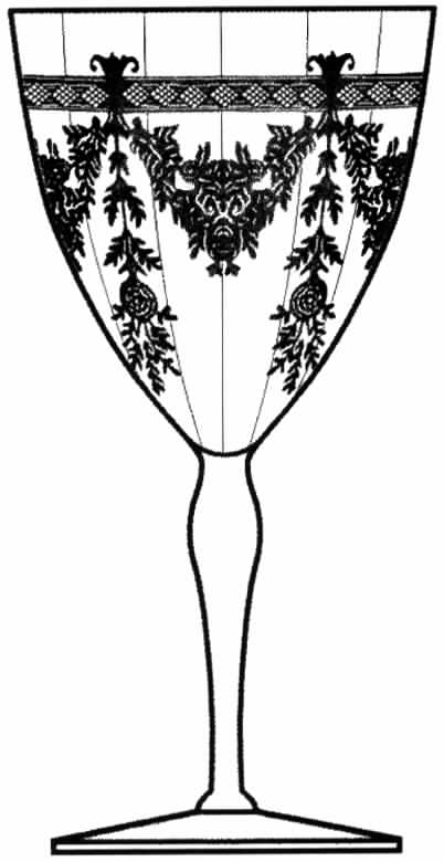 Beatrice (Stem 14194) Water Goblet by Tiffin-Franciscan-1
