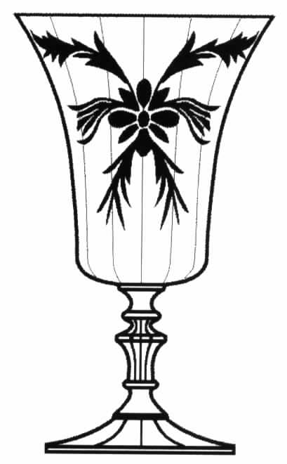 Belmont (Cut #448) Water Goblet by Tiffin-Franciscan-1