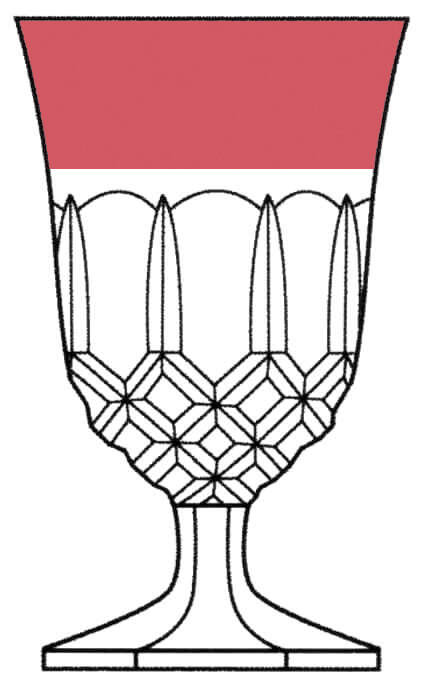 Betsy Ross Ruby Flash Water Goblet by Tiffin-Franciscan-1