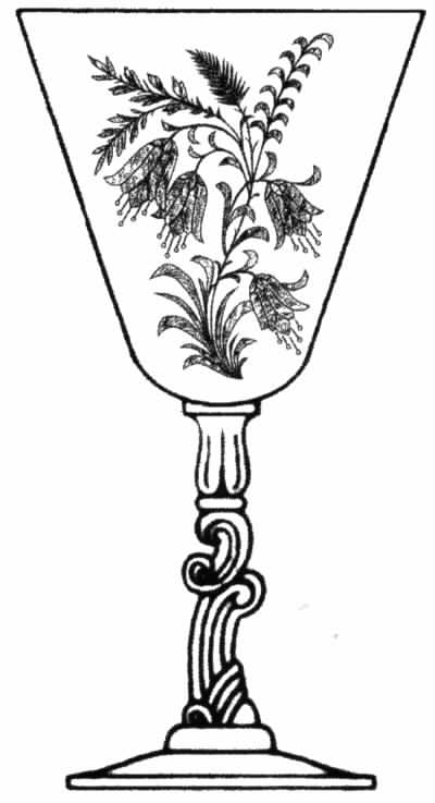 Blue Bonnet Water Goblet by Tiffin-Franciscan-1