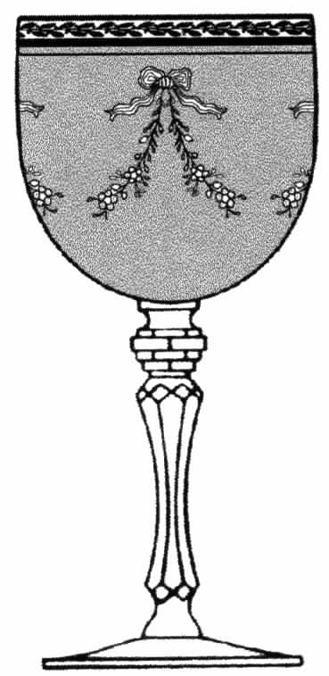 Bouquet Green Water Goblet by Tiffin-Franciscan-1