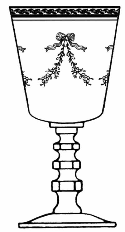 Bouquet Water Goblet by Tiffin-Franciscan-1