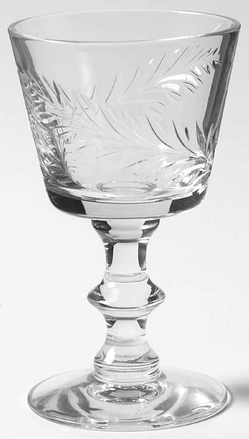 Bridal Band (2 Leaves) Wine Glass by Tiffin-Franciscan-1