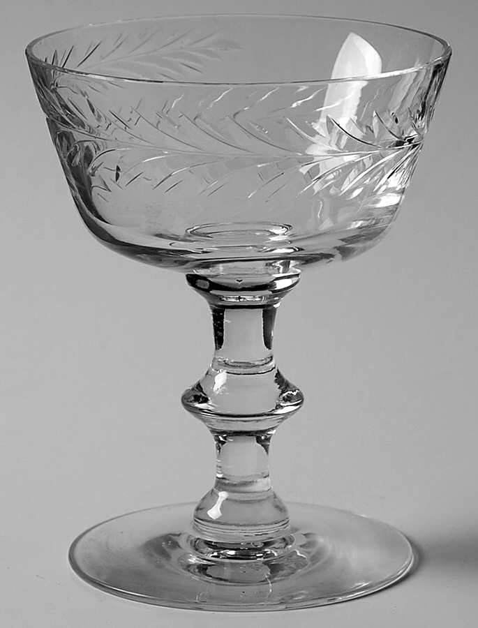 Bridal Band (2 Leaves) Champagne/Tall Sherbet by Tiffin-Franciscan-1