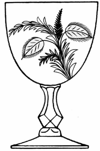 Brocade Water Goblet by Tiffin-Franciscan-1