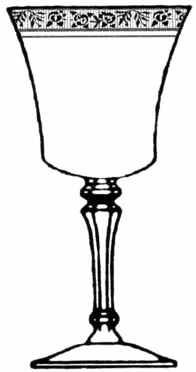 Bridal Rose Water Goblet by Tiffin-Franciscan-1