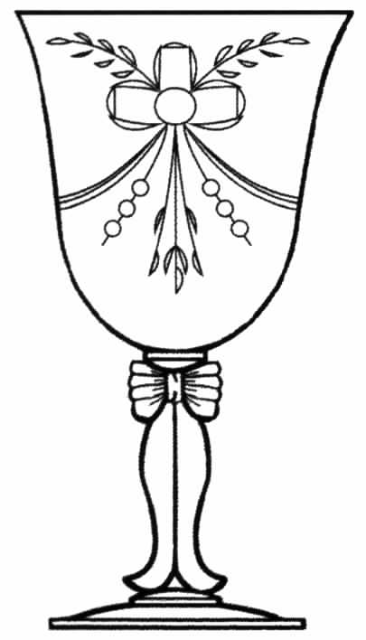 Buttons & Bows Water Goblet by Tiffin-Franciscan-1