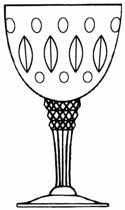 Buckingham Water Goblet by Tiffin-Franciscan-1