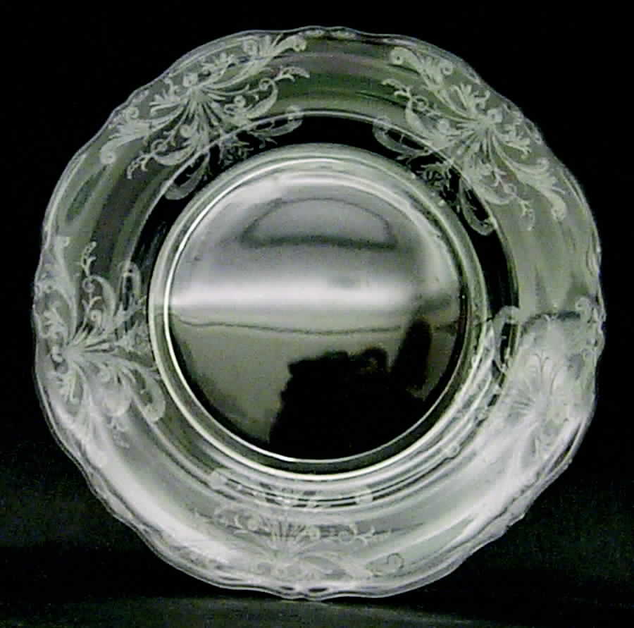 Byzantine Clear (Stem 15037) Scalloped Plate by Tiffin-Franciscan-1