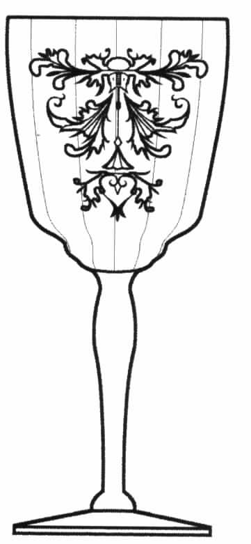 Byzantine Clear (Stem 15048) Water Goblet by Tiffin-Franciscan-1