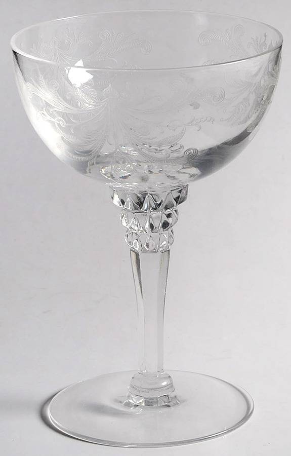 Byzantine Clear (Stem 17507) Champagne/Tall Sherbet by Tiffin-Franciscan-1