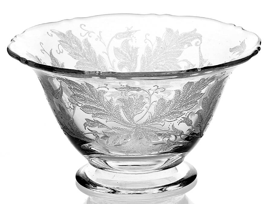 Cadena Clear Mayonnaise Bowl, Bowl Only by Tiffin-Franciscan-1