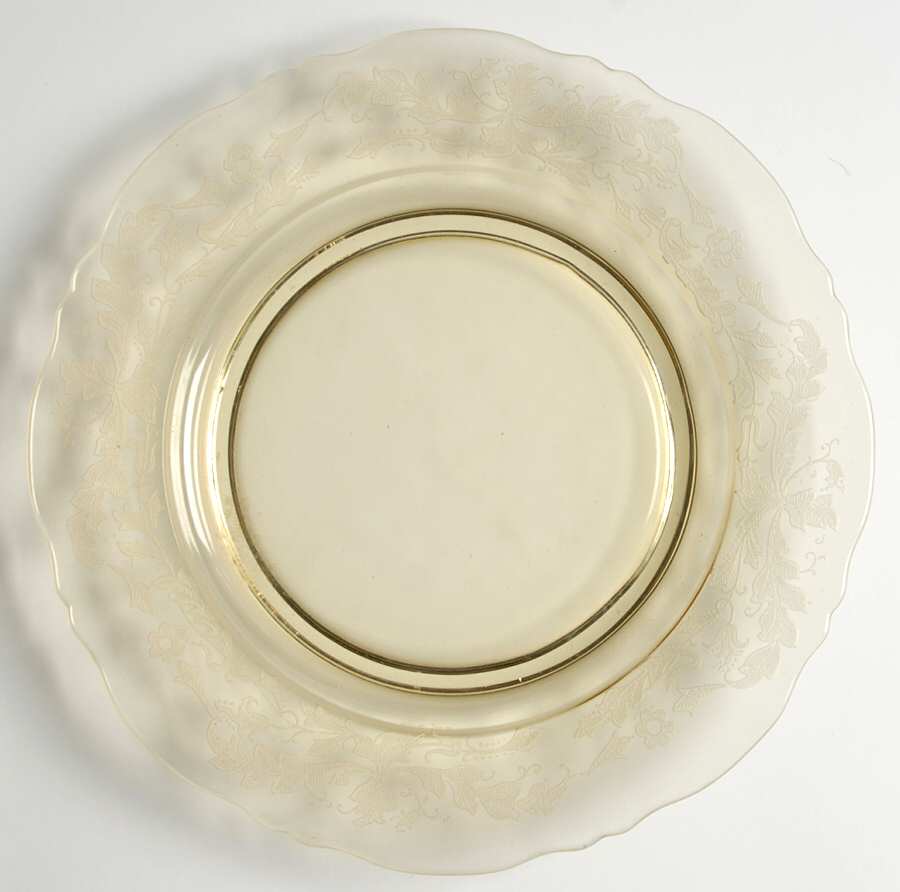 Cadena Amber (Mandarin Yellow) 7" Salad Plate by Tiffin-Franciscan-1
