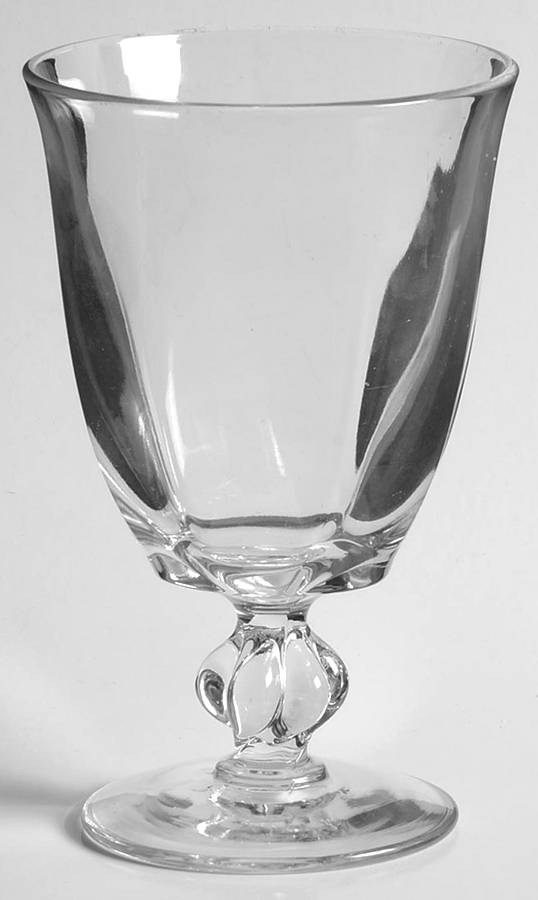 Canterbury Clear Low Water Goblet by Tiffin-Franciscan-1