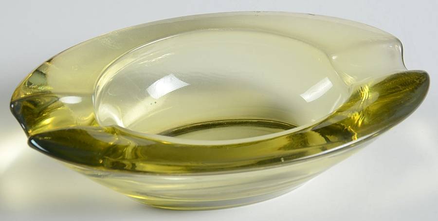 Canterbury Citron Oval Ashtray by Tiffin-Franciscan-1