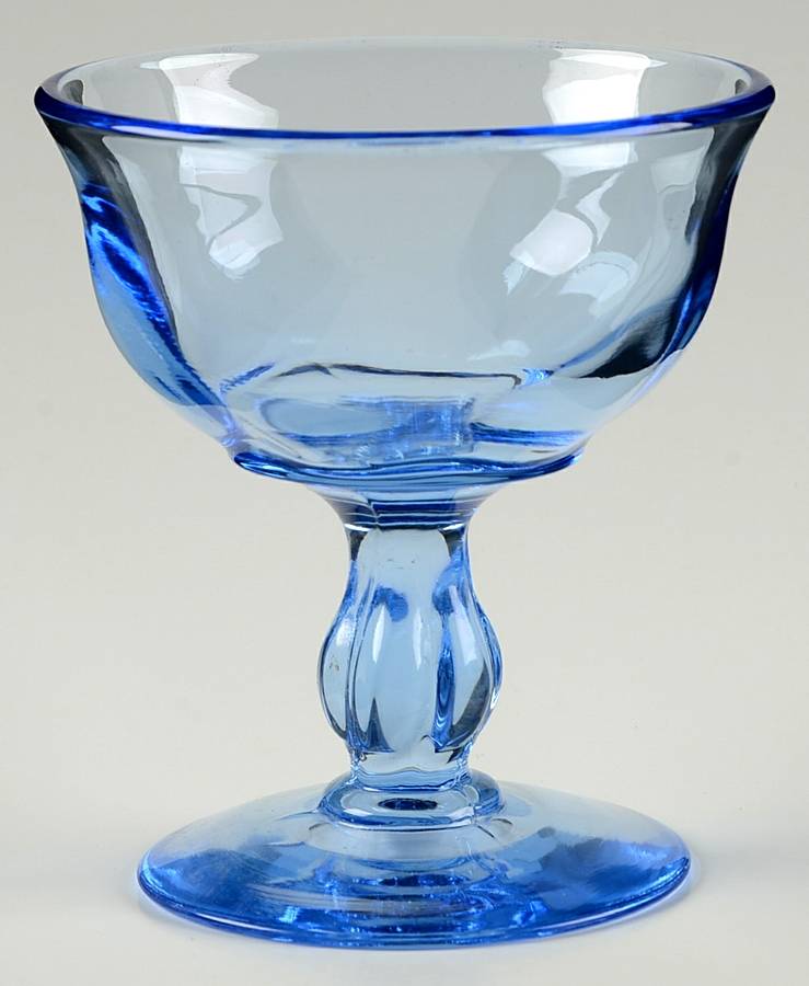 Canterbury Light Blue Champagne/Tall Sherbet by Tiffin-Franciscan-1