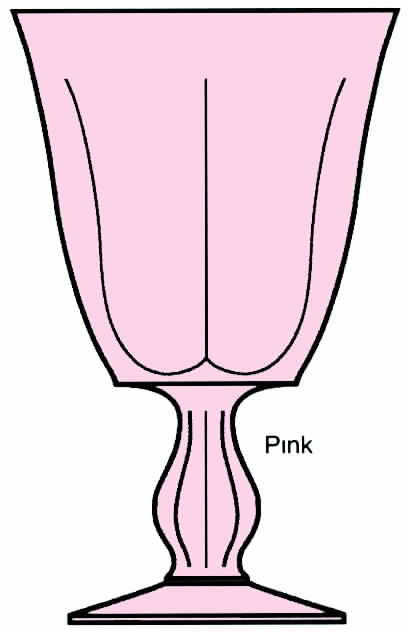 Canterbury Pink Water Goblet by Tiffin-Franciscan-1