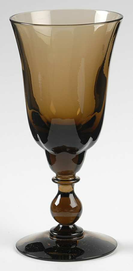Canterbury II Brown Wine Glass by Tiffin-Franciscan-1