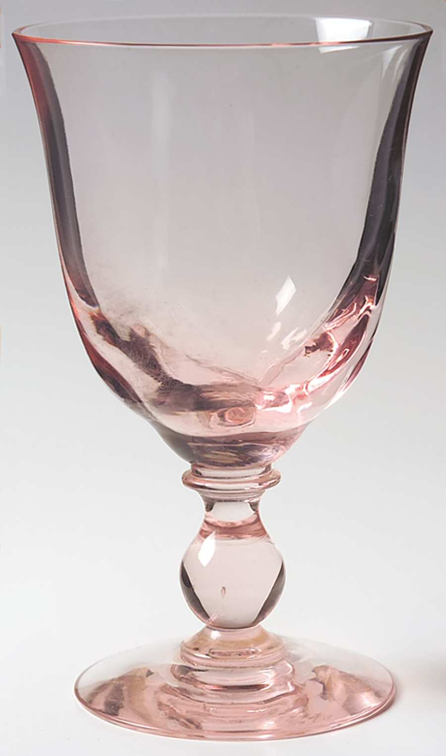 Canterbury II Pink Water Goblet by Tiffin-Franciscan-1