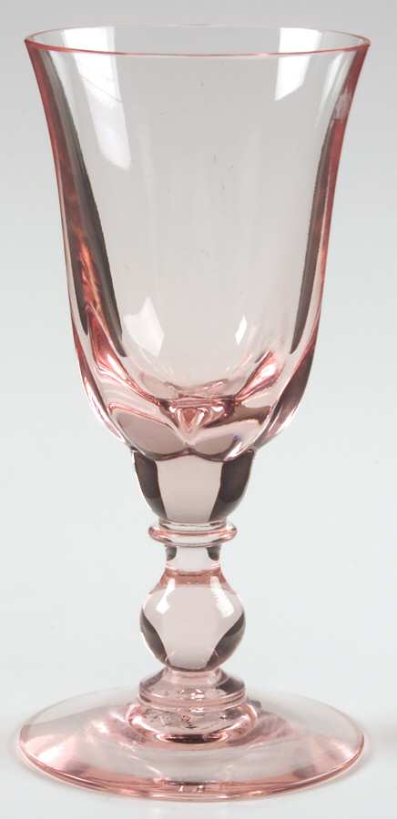 Canterbury II Pink Wine Glass by Tiffin-Franciscan-1