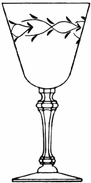 Caprice (Polished) Water Goblet by Tiffin-Franciscan-1
