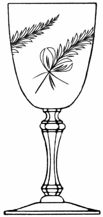 Caresse Water Goblet by Tiffin-Franciscan-1
