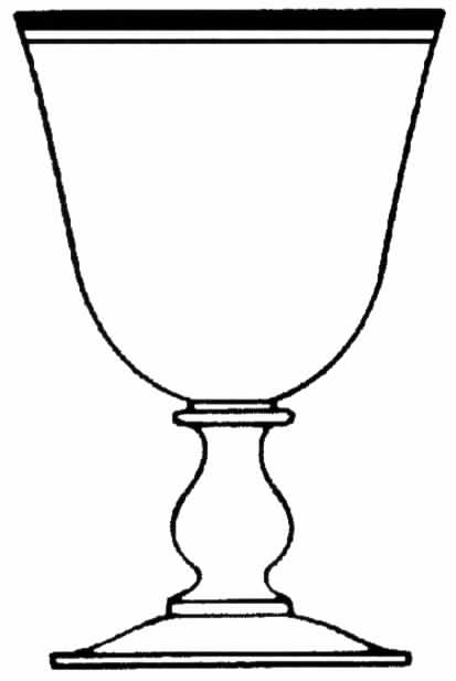 Carlton (Platinum Inner Ring) Water Goblet by Tiffin-Franciscan-1