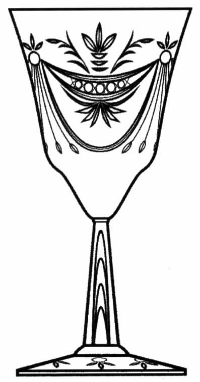 Carnival Water Goblet by Tiffin-Franciscan-1