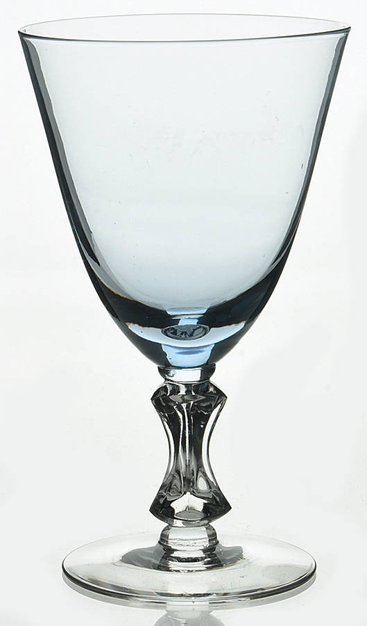 Cerulean Blue Water Goblet by Tiffin-Franciscan-1