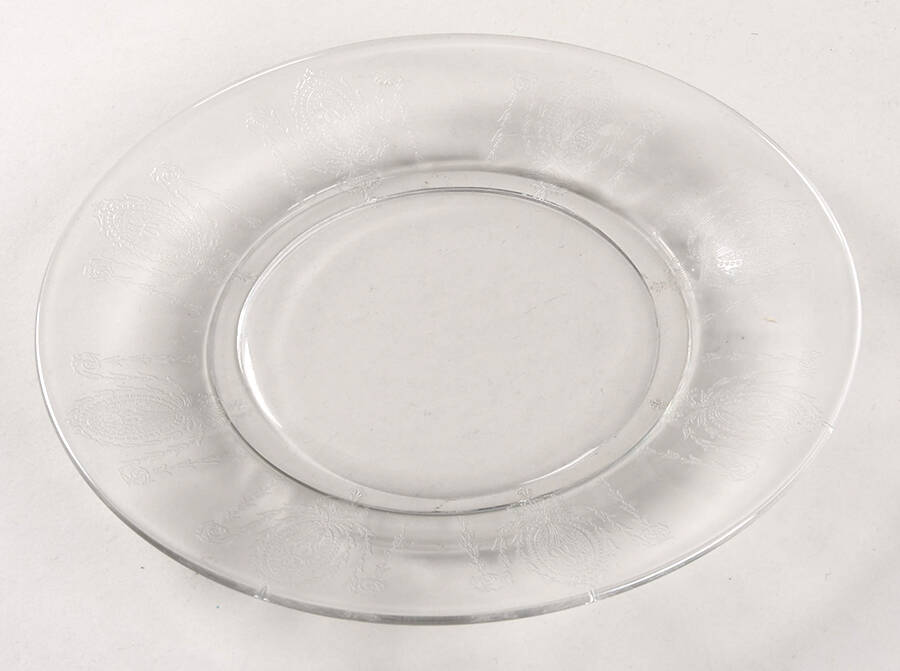 Charmain Clear Luncheon Plate by Tiffin-Franciscan-1
