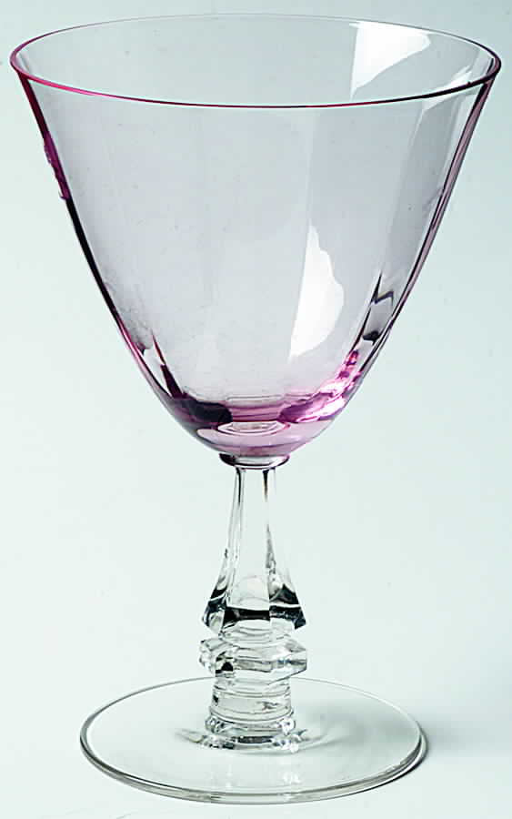 Cherry Blossom Optic Water Goblet by Tiffin-Franciscan-1