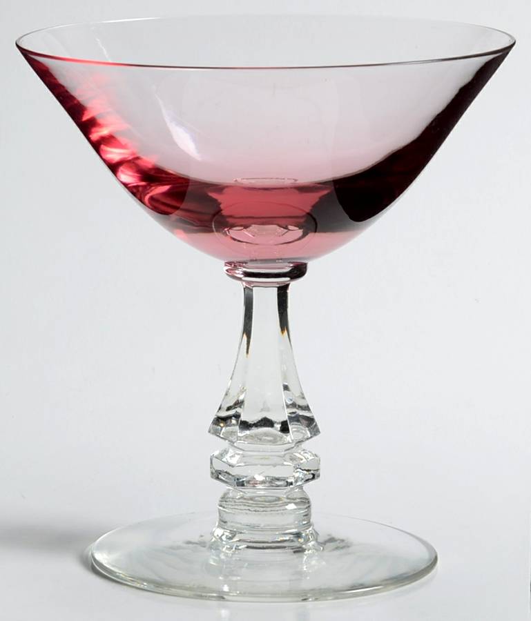 Cherry Blossom Optic Champagne/Tall Sherbet by Tiffin-Franciscan-1