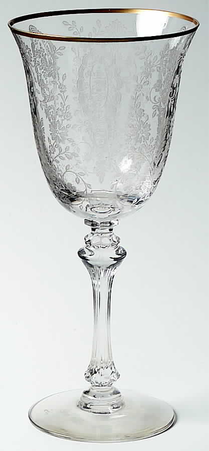 Cherry Laurel Water Goblet by Tiffin-Franciscan-1