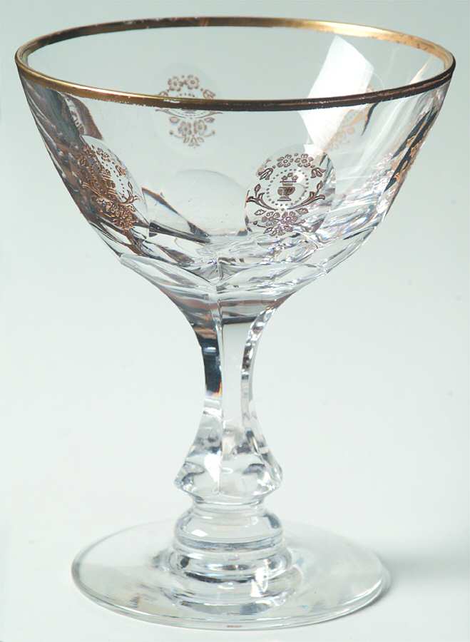 Chateau Remond (Gold Trim) Champagne/Tall Sherbet by Tiffin-Franciscan-1