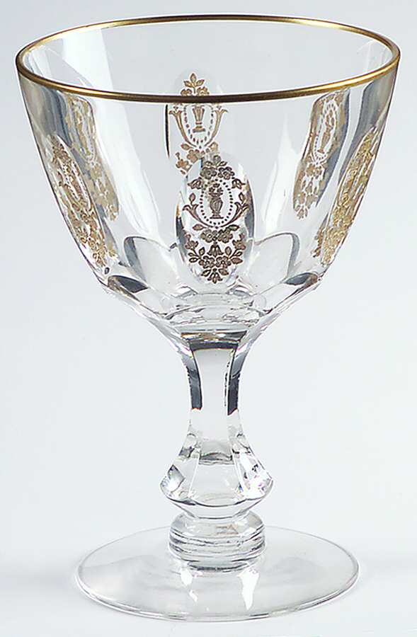Chateau Remond (Gold Trim) Water Goblet by Tiffin-Franciscan-1