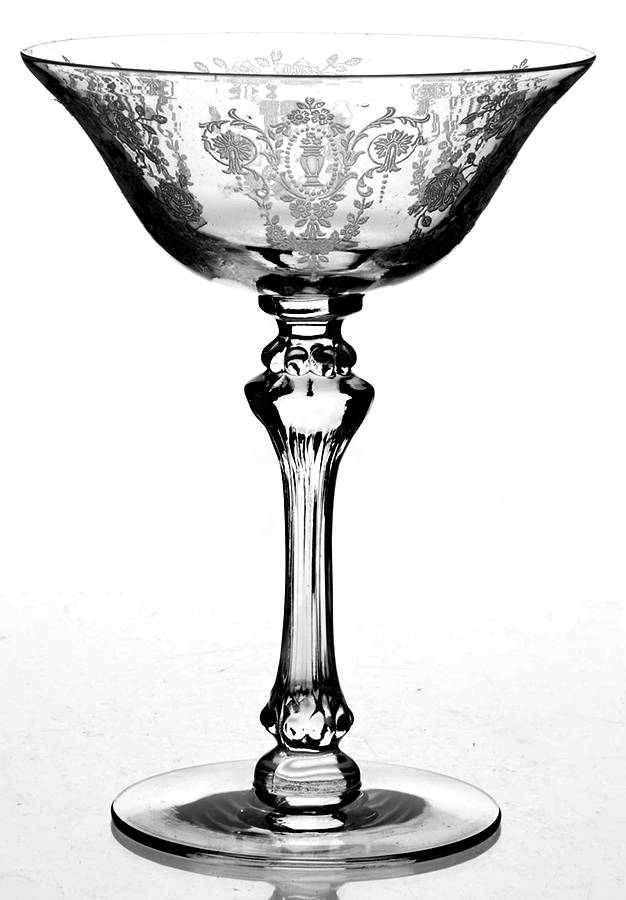Cherokee Rose Champagne/Tall Sherbet by Tiffin-Franciscan-1