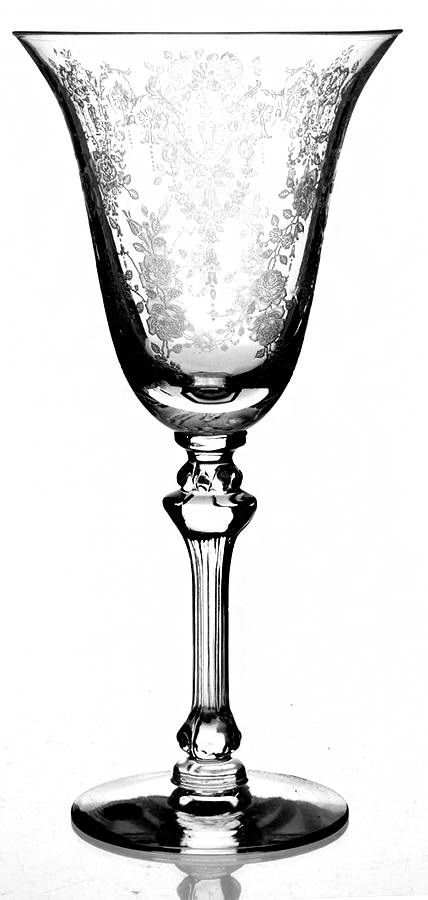 Cherokee Rose Water Goblet by Tiffin-Franciscan-1