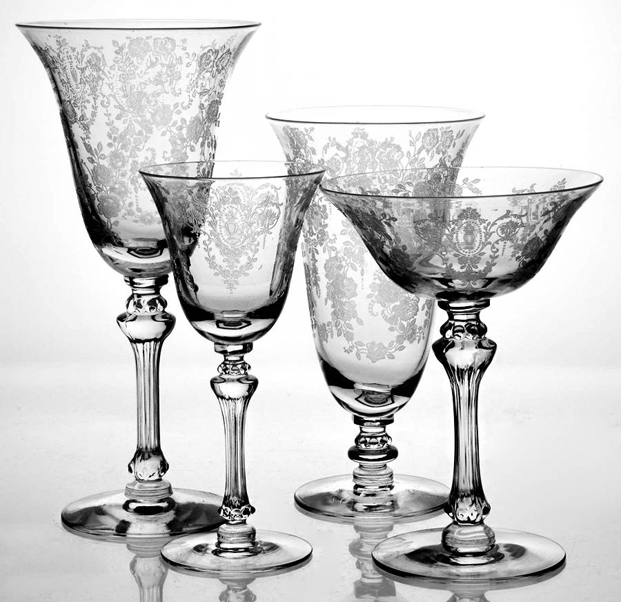 Cherokee Rose 32 Piece Estate Set by Tiffin-Franciscan-1