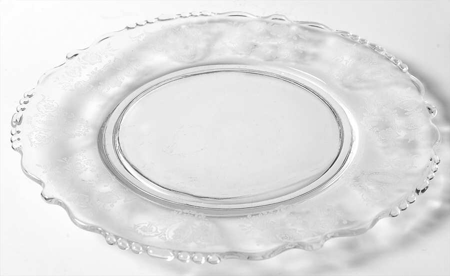 Cherokee Rose Beaded Plate by Tiffin-Franciscan-1