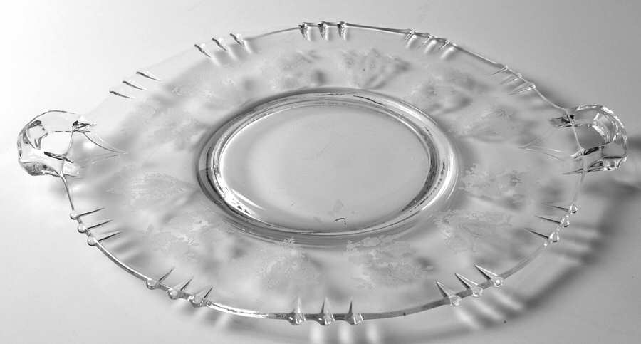 Cherokee Rose Handled Cake Plate by Tiffin-Franciscan-1
