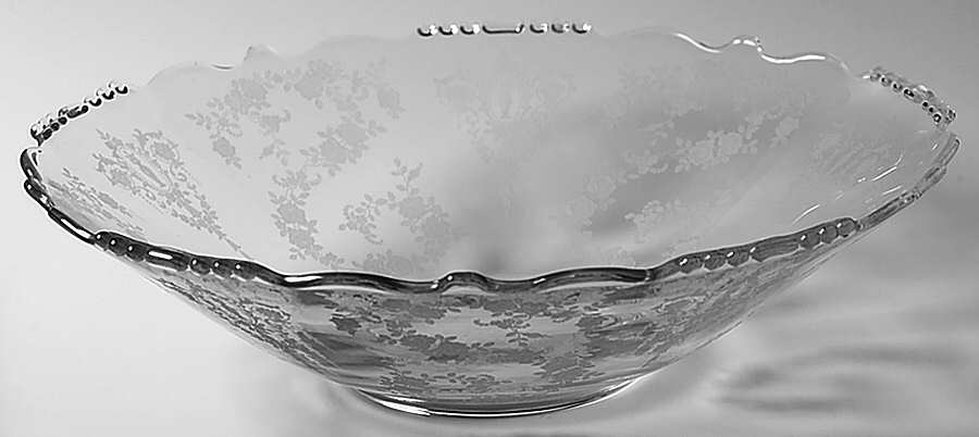 Cherokee Rose 13" Cone Shape Bowl by Tiffin-Franciscan-1