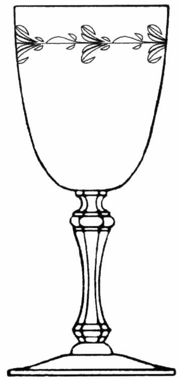 Cinderella Water Goblet by Tiffin-Franciscan-1