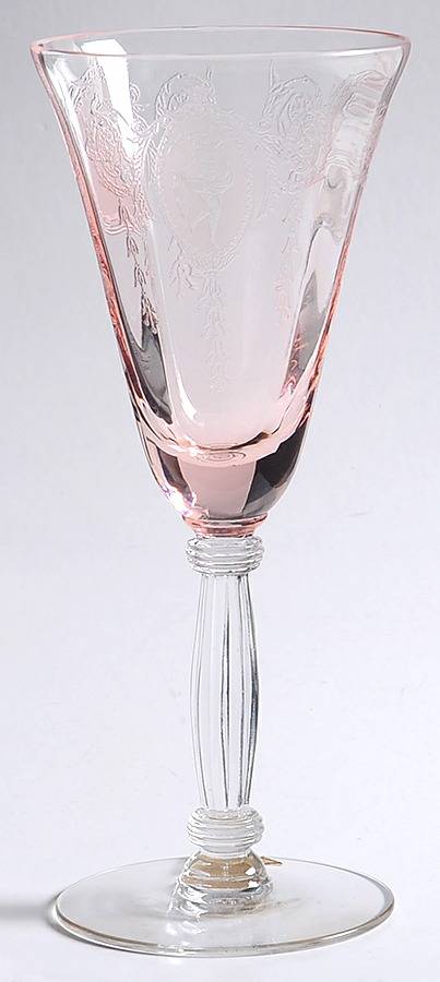 Classic Pink (Stem 15024, Pink Etched) Wine Glass by Tiffin-Franciscan-1