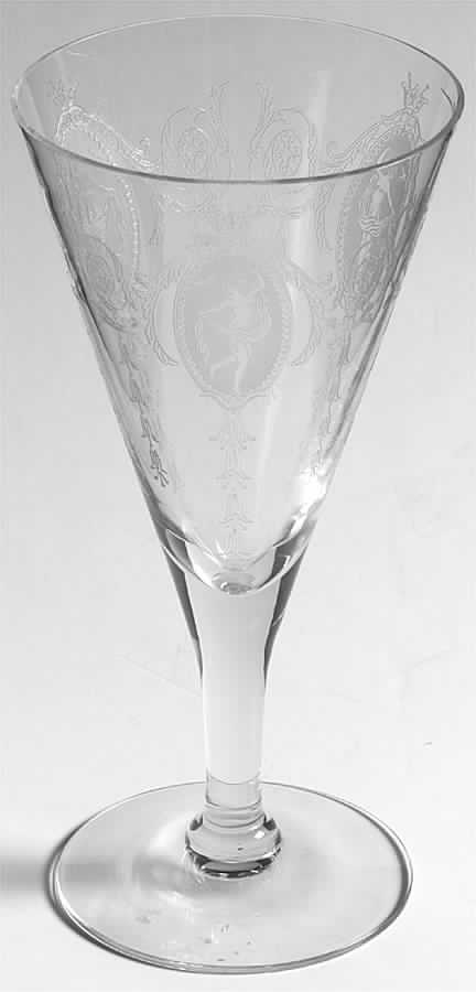 Classic (Stem 14185, Etched) Water Goblet by Tiffin-Franciscan-1