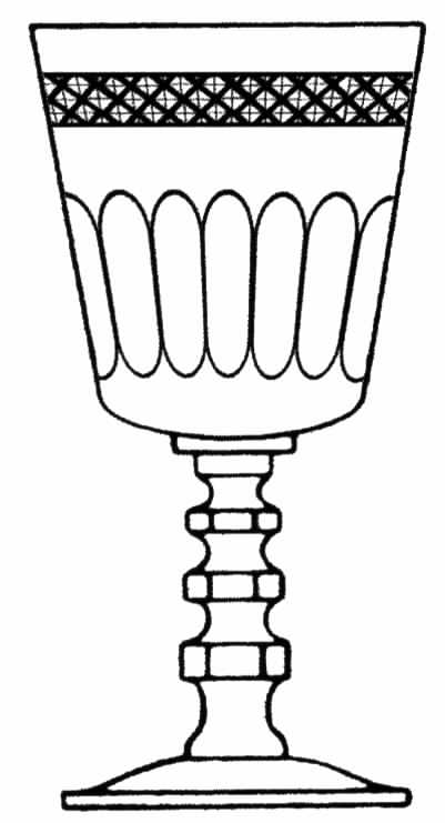 Clivedon Water Goblet by Tiffin-Franciscan-1