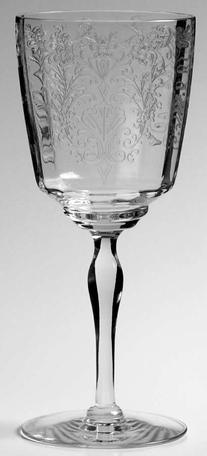 Cordelia Clear (Stem 15048) Water Goblet by Tiffin-Franciscan-1