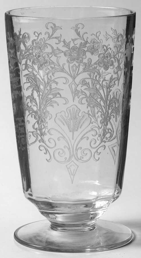 Cordelia Clear (Stem 15048) 10 Oz Footed Tumbler by Tiffin-Franciscan-1