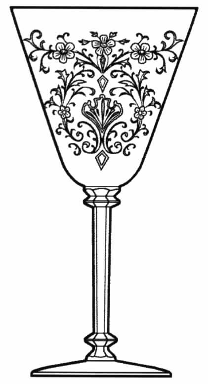 Cordelia Clear (Stem 15072) Water Goblet by Tiffin-Franciscan-1